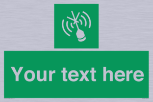 Custom sign safe condition Emergency position beacon